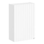 VitrA Root Groove 60cm 1 Door Upper/Wall Unit (LH Hinge) - Matt White