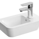 VitrA Integra 370x220mm 0TH Compact Basin w/Overflow (RH) - White