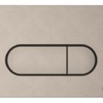 VitrA Loop Round Flush Plate - Brushed Nickel