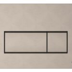 VitrA Loop Square Flush Plate - Brushed Nickel