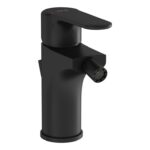 VitrA Root Round Bidet Mixer - Matt Black