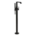 VitrA Suit Floor Standing Bath/Shower Mixer - Gloss Black