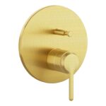 VitrA Origin Classic Integrated Bath Mixer Valve - Brushed Gold