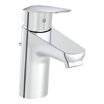 VitrA Flow Round Basin Mixer w/Waste Lever - Chrome