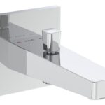 VitrA Root Square Wall Mounted Monohole Bath/Shower Mixer - Chrome