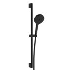 VitrA Aqua Core Round 1 Function Handshower & Rail Kit - Matt Black